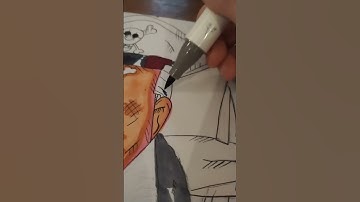 Drawing buggy the clown from one piece #art #trending #posca #ohuhumarkers#viral