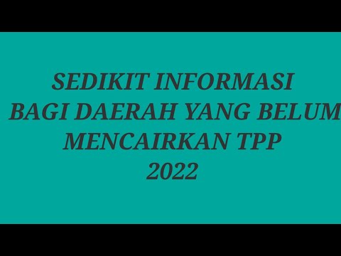 Info TPP 2022 bagi yang belum mendapatkan persetujuan Kemendagri