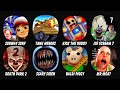 Subway Surf, Tank Heroes, Kick The Buddy, Ice Scream 7, Death Park 2, Scary Siren Horror...