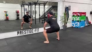 Lateral Squats demonstration