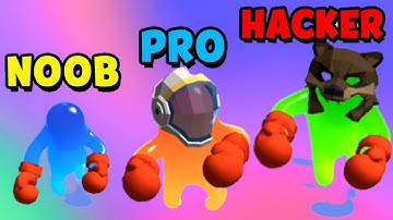 NOOB vs PRO vs HACKER in Join Blob Clash 3D | Stupid Apple