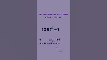 26 Square trick II #maths #shorts #squaretrick
