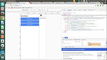 Side Menu In Ionic mobile App
