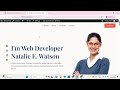 how to edit the portfolio website 9:10