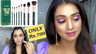 *Full Face Makeup Look using Mars makeup brush set,*Best & Affordable makeup brush set for beginners