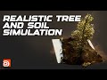 Realistic tree and soil simulation  pro houdini tutorial