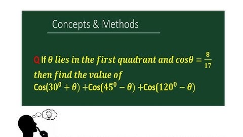 If `theta` lies in the first quadrant and `costheta=8/(17)` , then prove that `cos(pi/6+theta)+c...