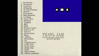 Information Pearl Jam August 25, 2000 Jones Beach Theater Wantagh New York Full LIVE Show Set PJ NY Alternative Update