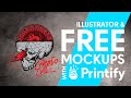 Free Product Mockups & Artwork setup with Printify