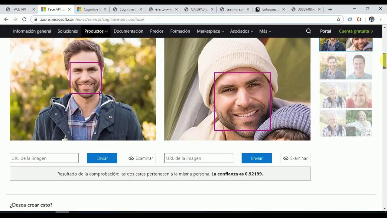 Face apis. Azure face api.
