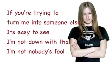 Avril Lavigne - Nobody's Fool - Lyrics