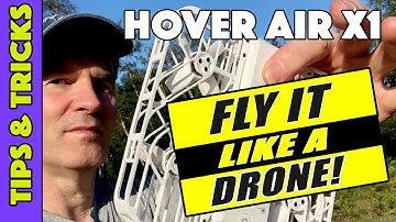Hover Air X1 - How to use the Manual Mode to fly it like a drone!