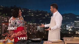 Samin Nosrat Teaches Jimmy Kimmel How to Cook Fried Chicken