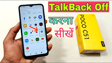 Poco C51 TalkBack Off Kaise Karen | How To Disable TalkBack Poco C51 | Poco C51 Talkback Band Kare |
