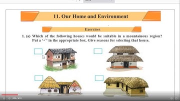 Chapter 11 Our home and Environment questions answers, 5th Std - Evs 1 - Chapter 11 exercise,