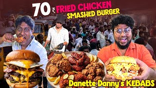 Cheapest Fried Chicken In Chennai Best Beef Smashed Burger Tamil Food Review Pakoda Boyz