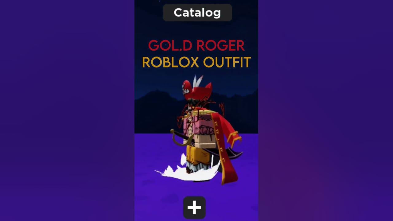 Gol.d Roger roblox outfit.// #anime #bloxfruits #youtubeshorts #roblox
