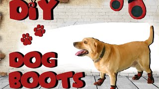 How To Make Leather Shoes/Boots For Dog/Easy Diy