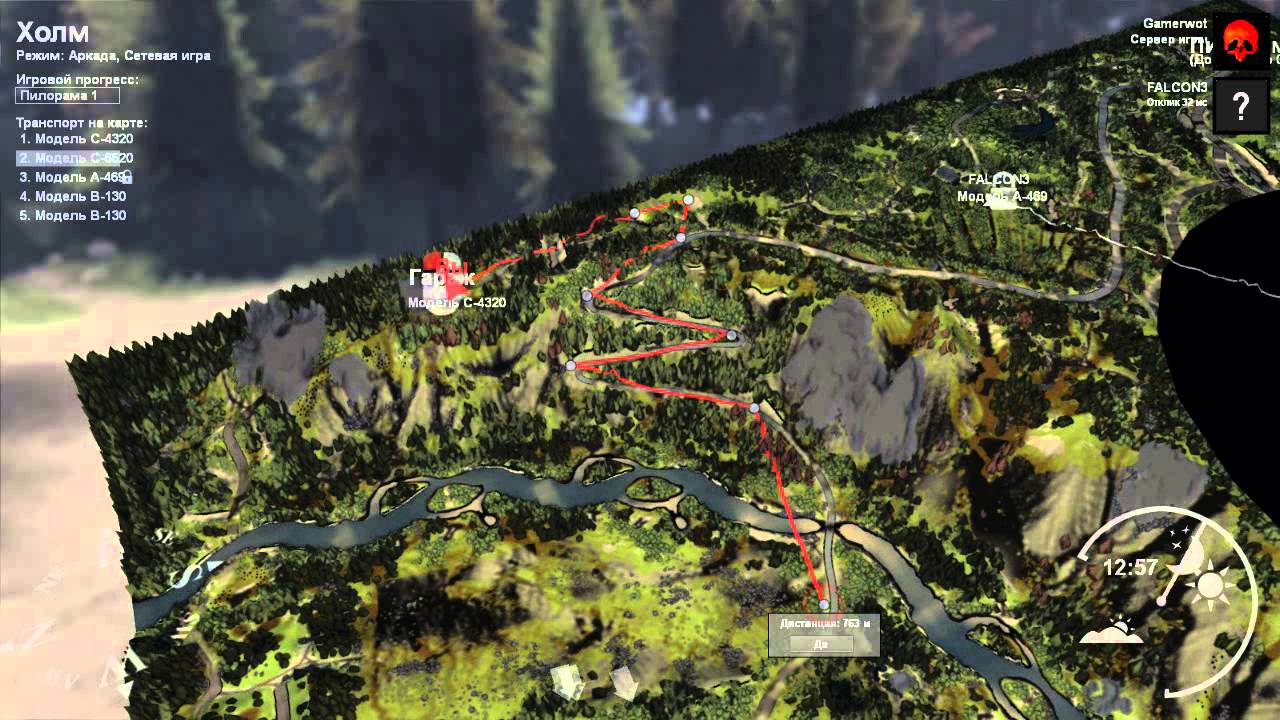 SpinTires - Советские трансформеры - №1 - Карта: Холм