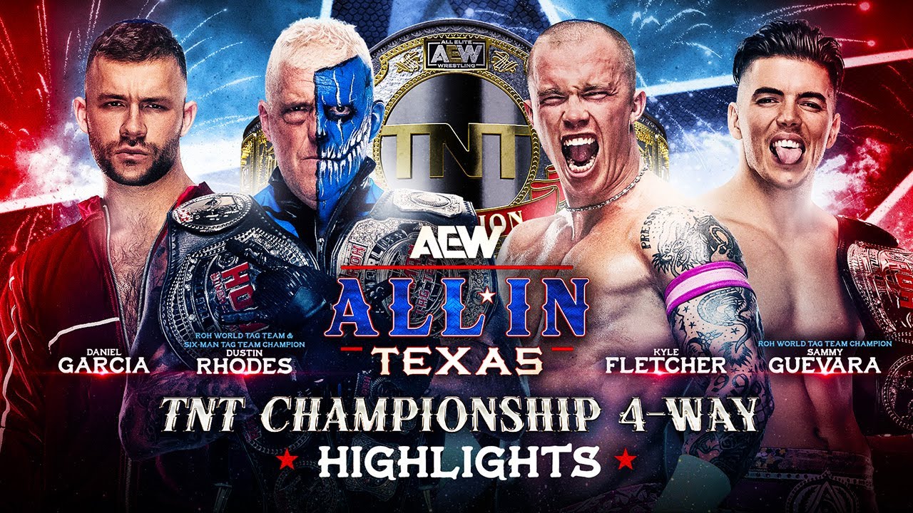 Dustin Rhodes Wins TNT Championship in Emotional 4-Way Match | AEW All ...