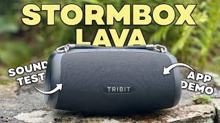 Tribit Stormbox Lava Bluetooth Speaker Review Sound Test App Demo