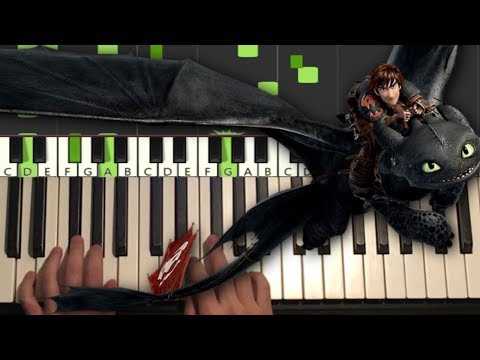 How To Train Your Dragon - Flying Theme (Piano Tutorial Lesson)
