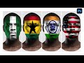 Creative face paint  how to blend your national flag on your face