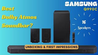 Samsung Q990C Soundbar Unboxing, Setup, First Impressions| Wireless Dolby Atmos