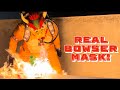 Real Fire-Breathing Bowser Mask! (Actually Shoots Fire!!)