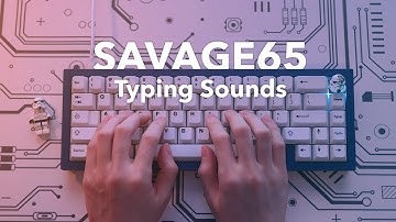 Gateron Ink Blacks + MT3 Godspeed, GMK Oblivion, EPBT BoW on Savage65 Typing Sounds