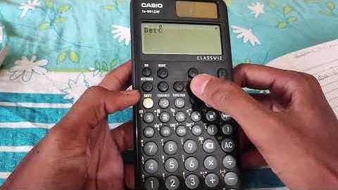How to solve matrix on scientific calculator fx991-cw?