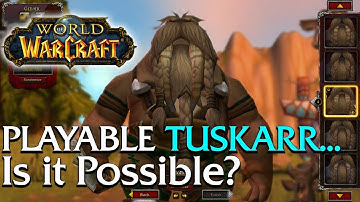 Is a Playable Tuskarr possible? | World of Warcraft