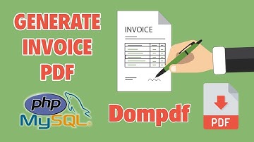 Generate PDF Invoice Using PHP, MySQL and Dompdf Library