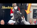 Shocking what did disrespectful tourists do to kings guard horse its disgusting