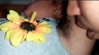 How to remove wife armpit hair-using mouth removal 😂(part 22)