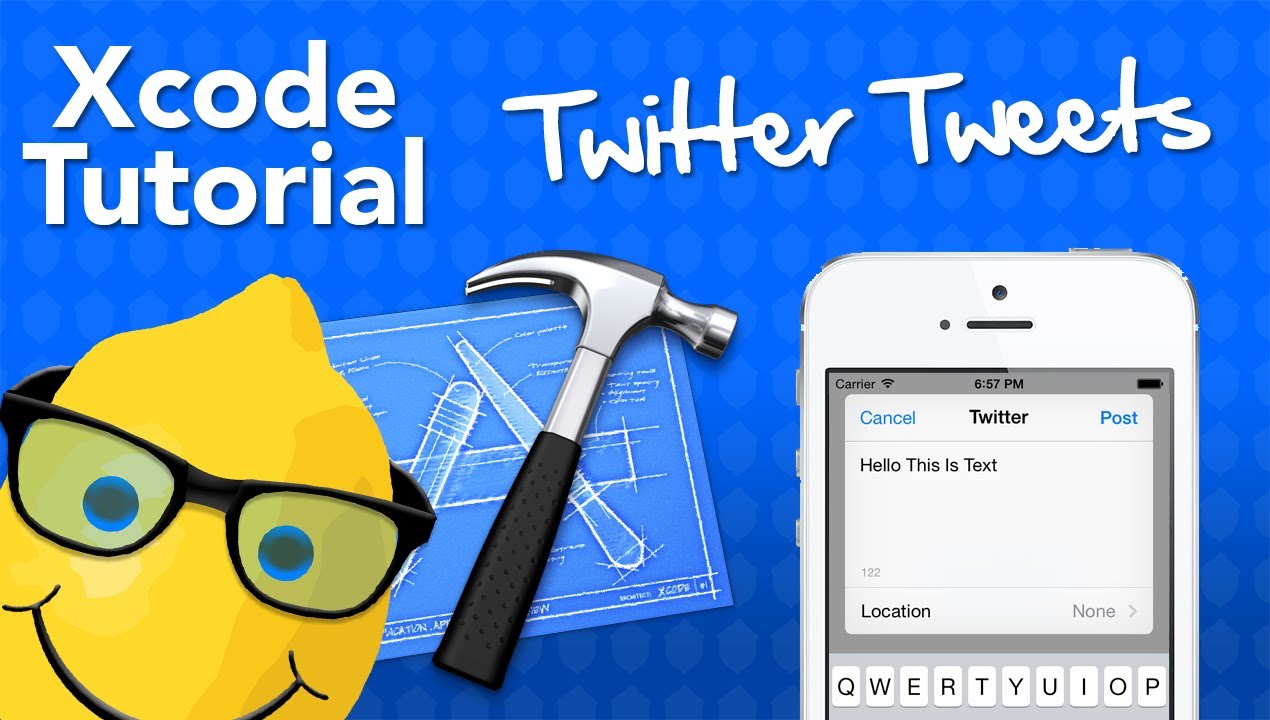 XCode 5 Tutorial Twitter Posting - Geeky Lemon Development - YouTube