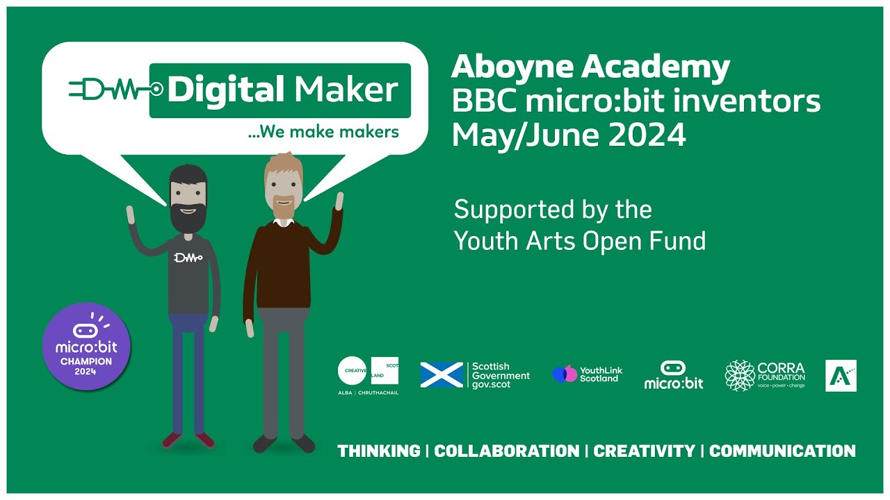 Aboyne Academy 2024 micro:bit inventor workshop - YouTube
