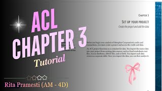 Full Tutorial ACL Chapter 3 | SET UP YOUR PROJECT Update