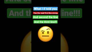 You the probably read the title wrong too #meme #trick #viral #fyp