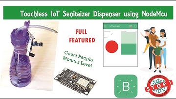 DIY Arduino projects | Touch-less IoT Hand Sanitizer Dispenser Using NodeMCU & BLYNK
