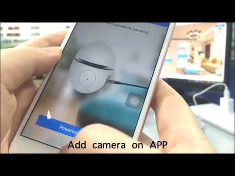 APP connection of G7 unique design home security network ip camera