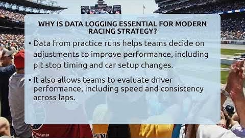 Why Is Data Logging Essential For Modern Racing Strategy? - Pit Stop Chronicles