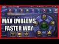 HOW TO MAX YOUR EMBLEMS? 