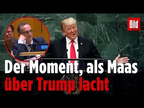 Deutsche Delegation lacht Trump bei UN-Vollversammlung aus | ?Abhngigkeit von Russland?