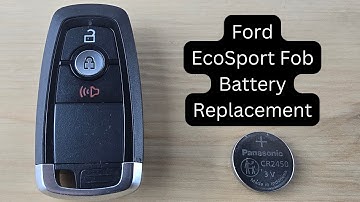 How To Replace or Change Ford EcoSport Remote Key Fob Battery 2018 - 2023