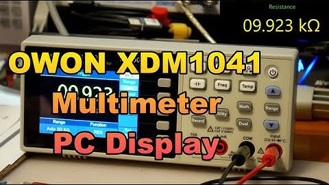 Owon XDM1041 PC Display