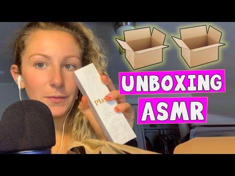 ASMR ✸ Soft Spoken Unboxing, Packaging Sounds & Glass Tapping
