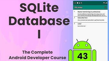 Android SQLite Database part 1 | Android Tutorial #43