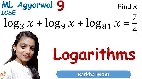 Logarithms Exercise 9.2 Q31 Class 9 Maths ICSE  ML Aggarwal Solutions