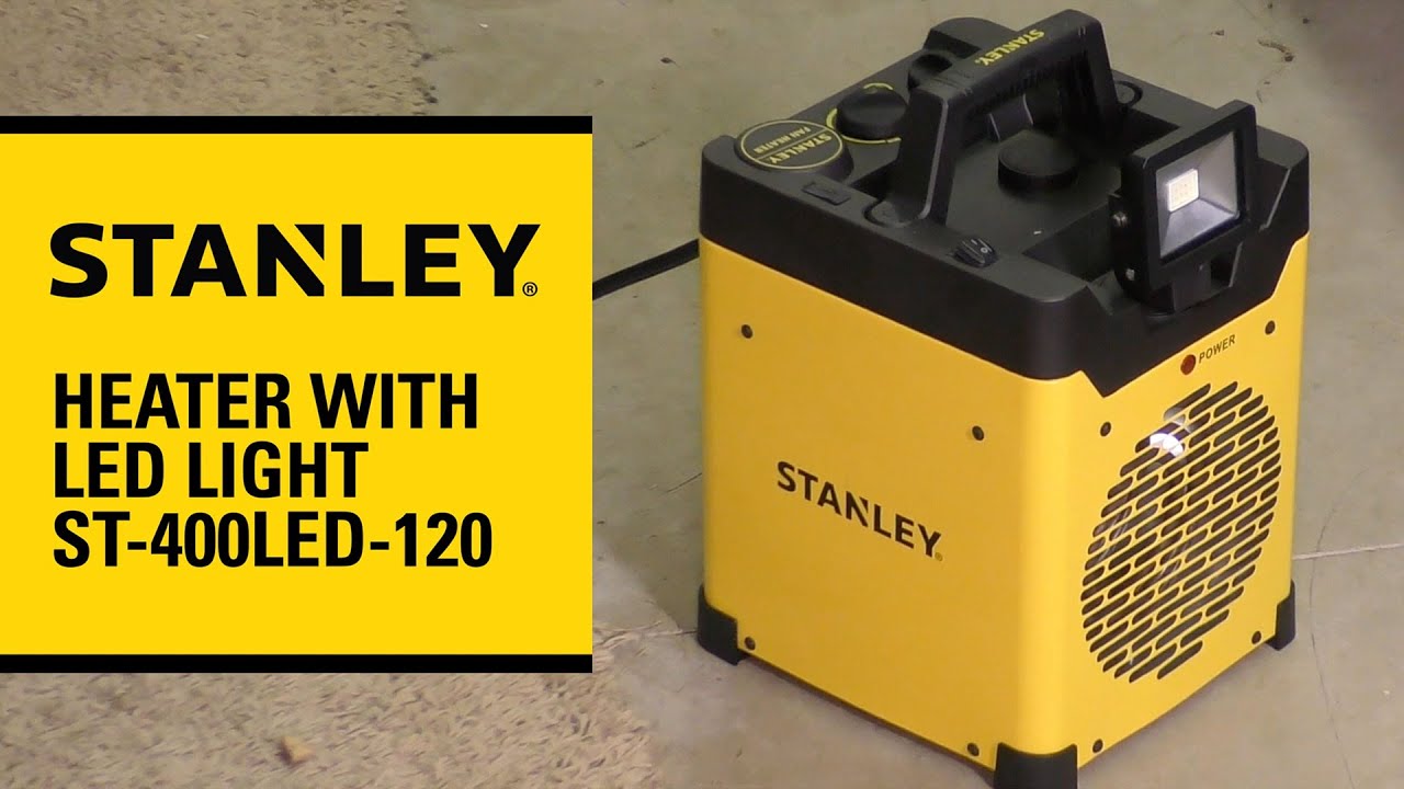 STANLEY 1500W Heavy Duty Portable Heater with Light and USB - Stanley :  Stanley